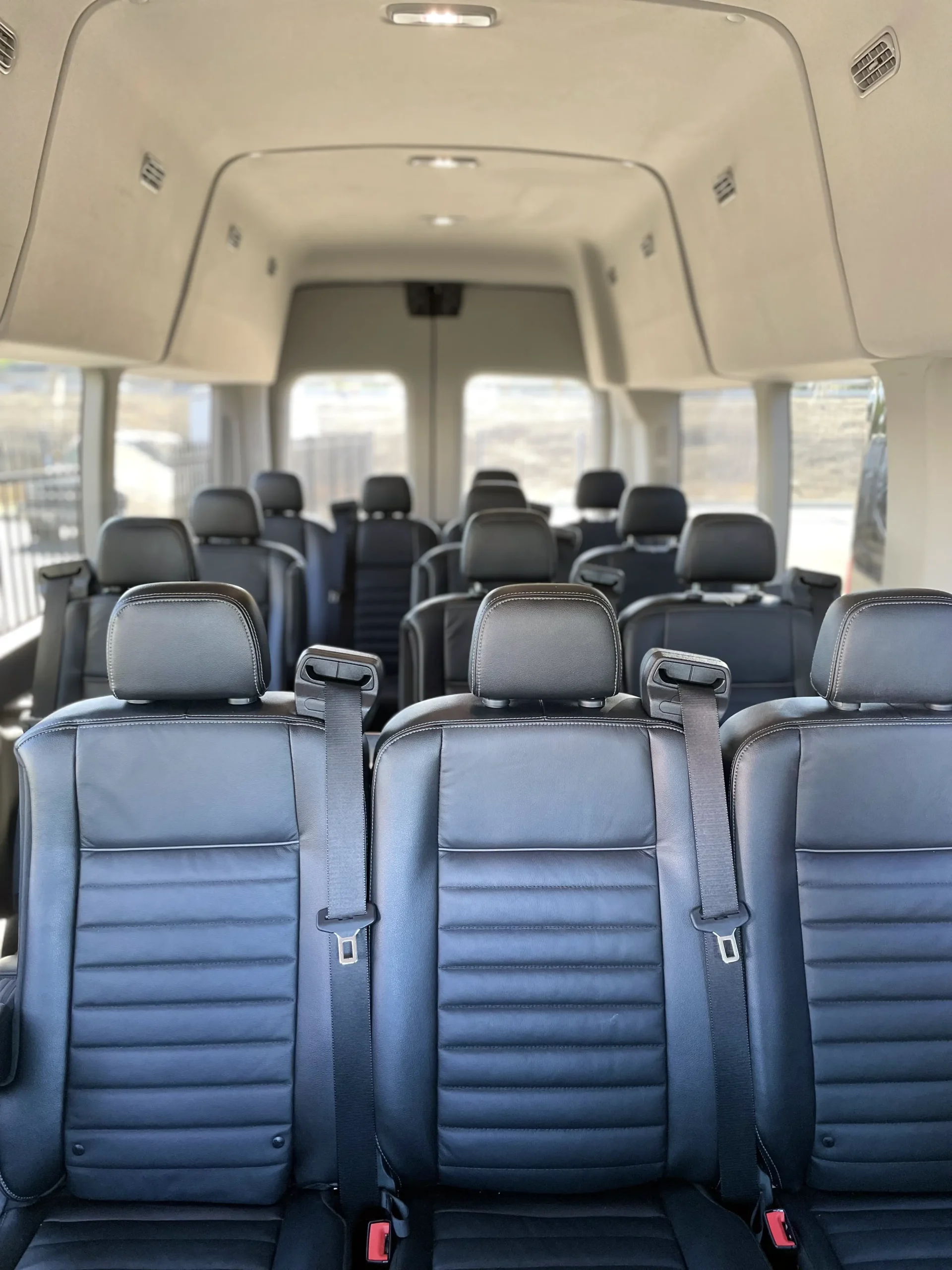 shuttle-interior Travis Airport Shuttle vans